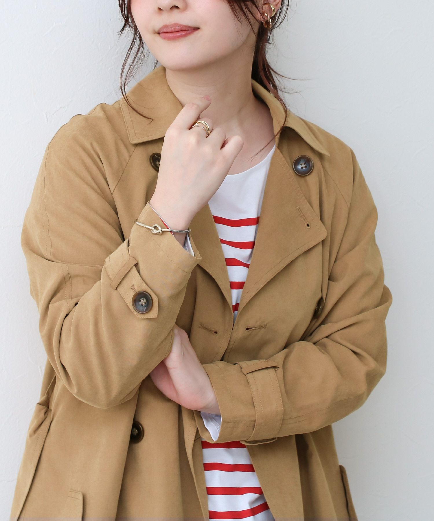 FASBEE｜ソーシャルガール Social GIRL ロングトレンチコート （103丈ダスティピンク）｜Social GIRL -  日本ファッションの海外通販サイト｜セール開催中！