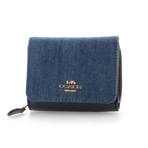 Denim coach sale wallet