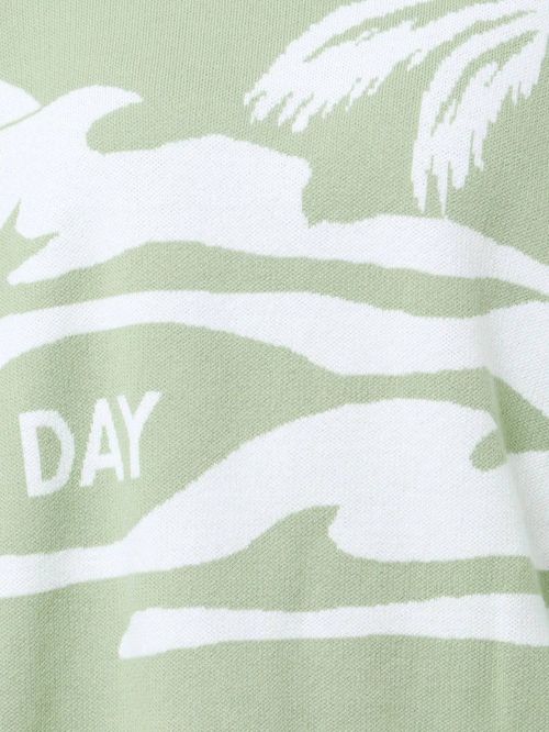 FASBEE｜GYDA PALM TREE LOOSE ニット TOPS（ミントグリーン）｜GYDA