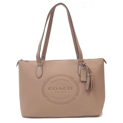 Coach leather shop tote outlet