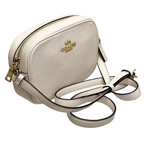 Brand: coach , white leather bag