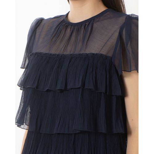 FASBEE｜フェイズ エイト Phase Eight Mimi Pleat Dress （Navy