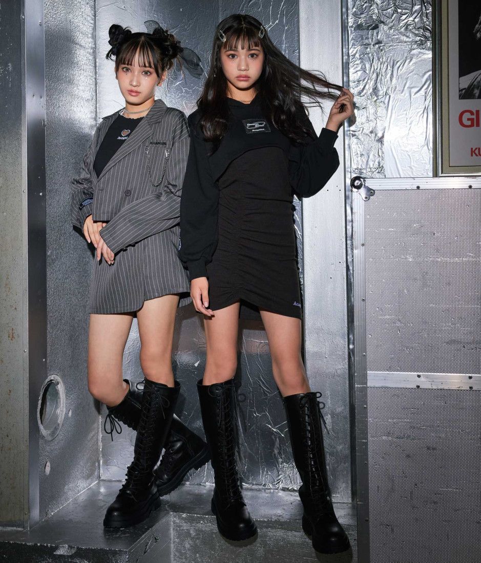 FASBEE｜ANAP GiRL スピンドルロングブーツ（ブラック）｜ANAP GiRL - 日本ファッションの海外通販サイト｜セール開催中！