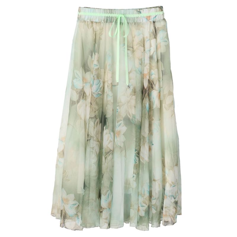 デュラス DURAS flower柄シアーフレアスカート (MINT) - bermant.net デュラス DURAS flower柄シアーフレアスカート (MINT) - bermant.net