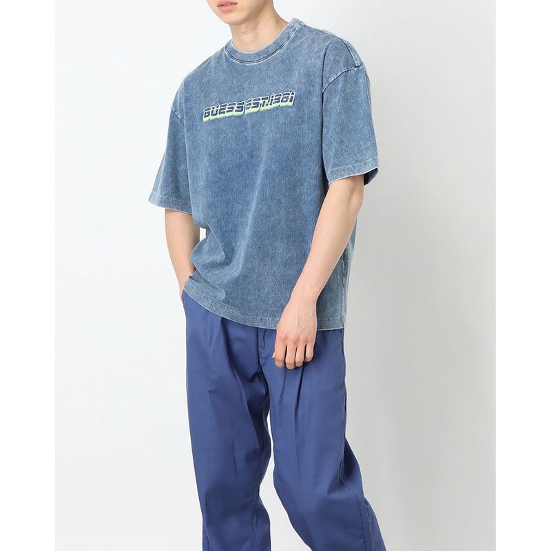 ゲス GUESS Est.1981 Indigo Logo Tee （MEDIUM BLUE） - contmatic.com.br