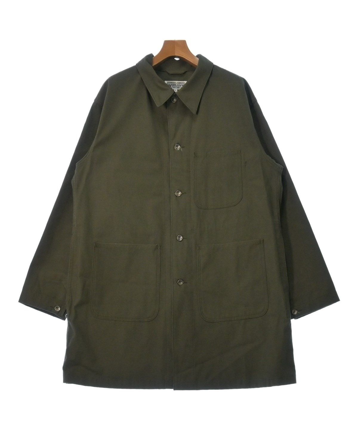 税込) Engineered 2023 Garments 新品未使用品 2023年春の - EG WORKADAY SHOP WORKDAY COAT  未使用品 Garments OLIVE メンズ