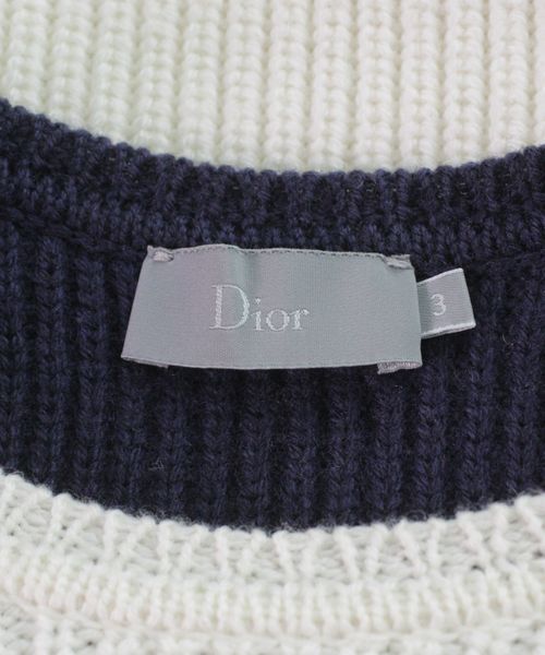 クリスチャン ディオール Dior ペプラム リブ ニット トップス