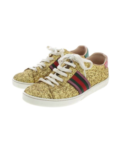 Gucci gold hot sale glitter sneakers