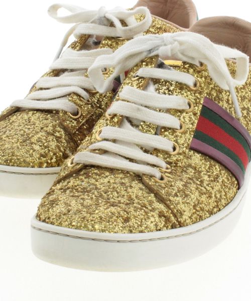 Gold glitter hot sale gucci sneakers